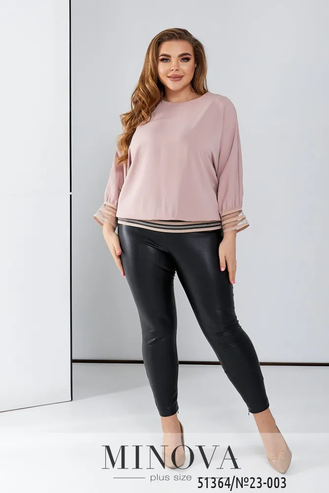 Блуза 23-003-пудра Minova