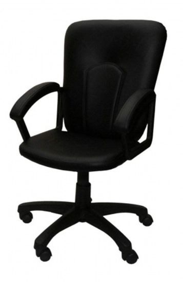 Кресло ПРЕМЬЕР-5-Н кожзам черный