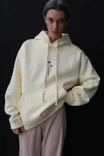 Худи Гербарий Warm Василек Экрю