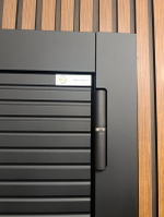 Стальная дверь "Агат" с зеркалом. Заказная модель.