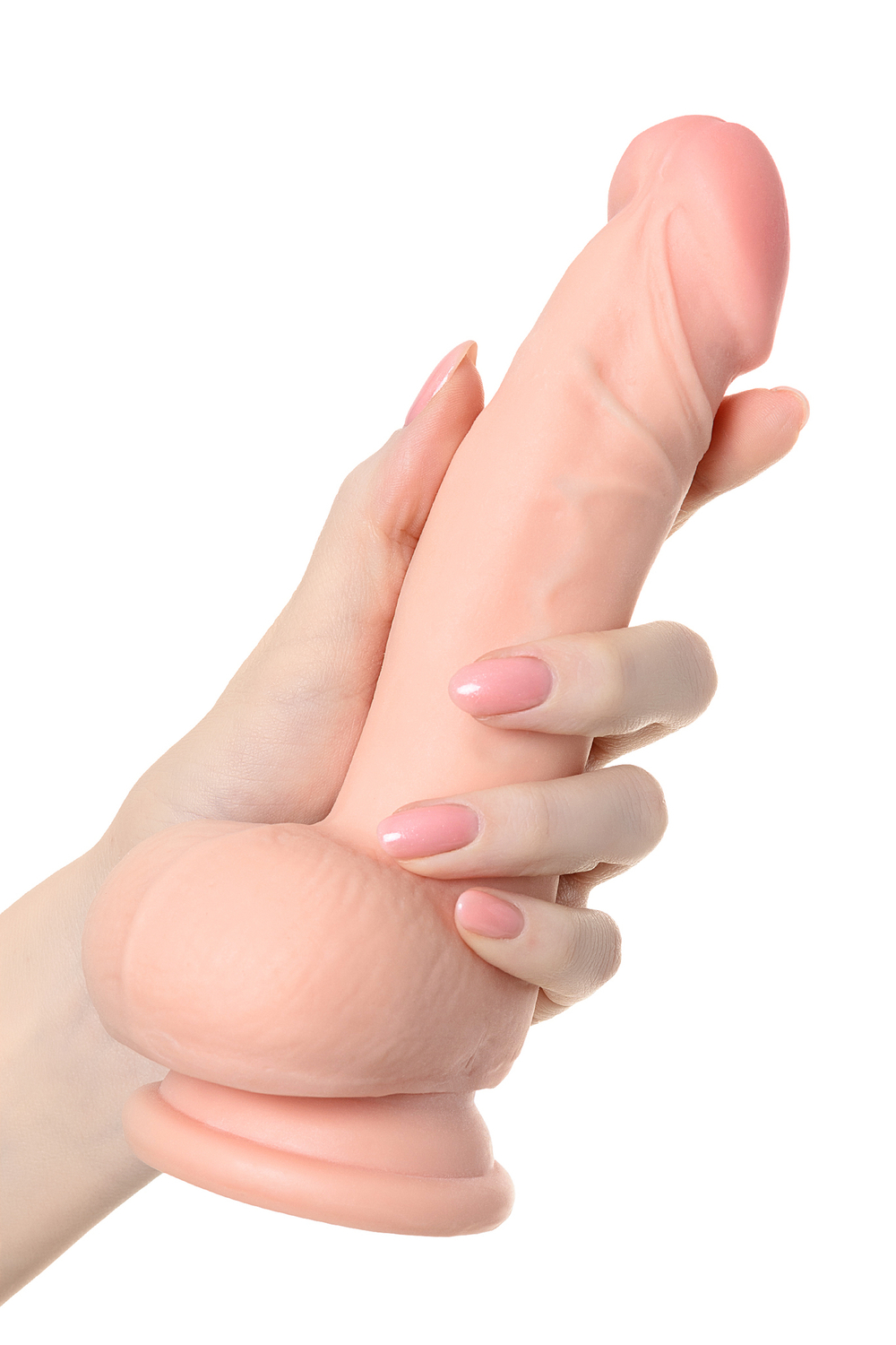 Реалистичный фаллоимитатор TOYFA RealStick Elite DILDO, TPR, телесный, 18,5 см