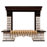 Портал Real Flame Country 25,5/26 WT Античный дуб