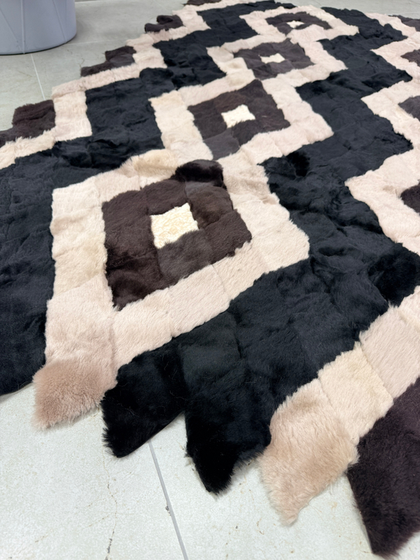 Покрывало меховое ковер из шкуры овчины