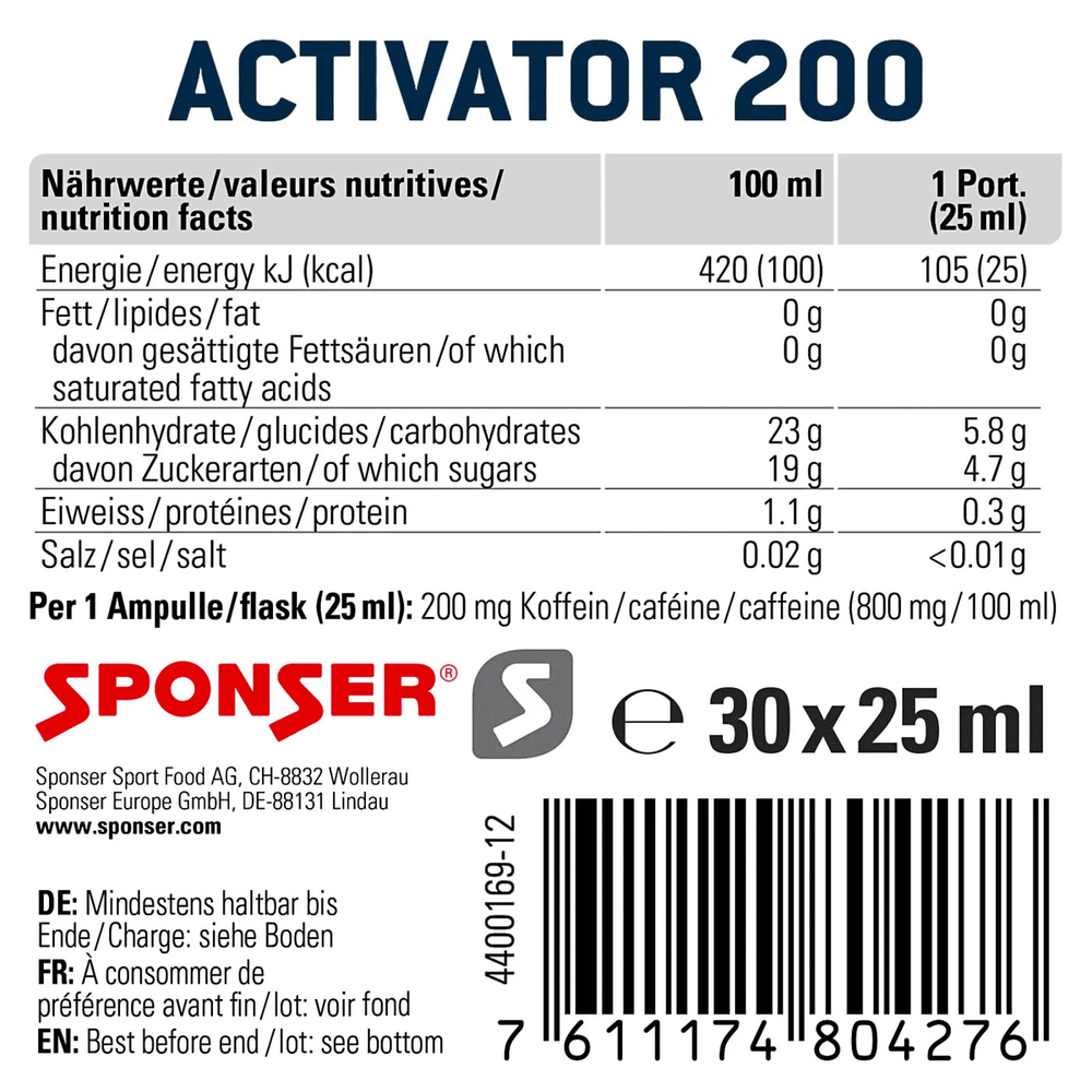 Sponser Activator 200 25мл 1 ампула