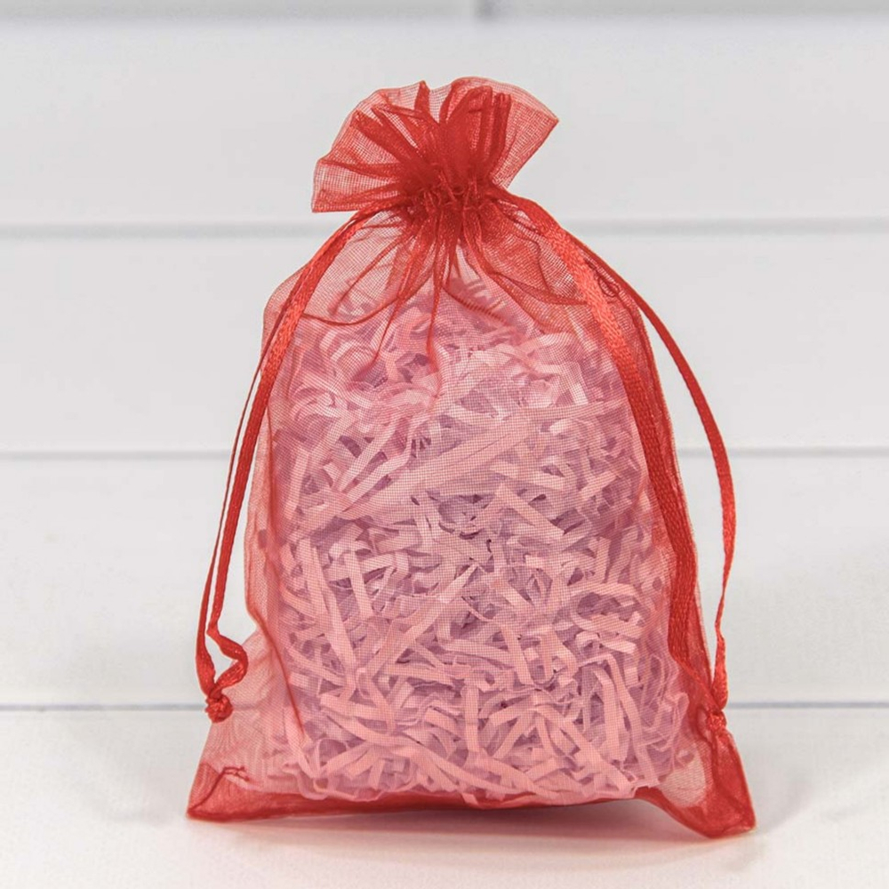 Мешочек 11х16см Органза (Красный)