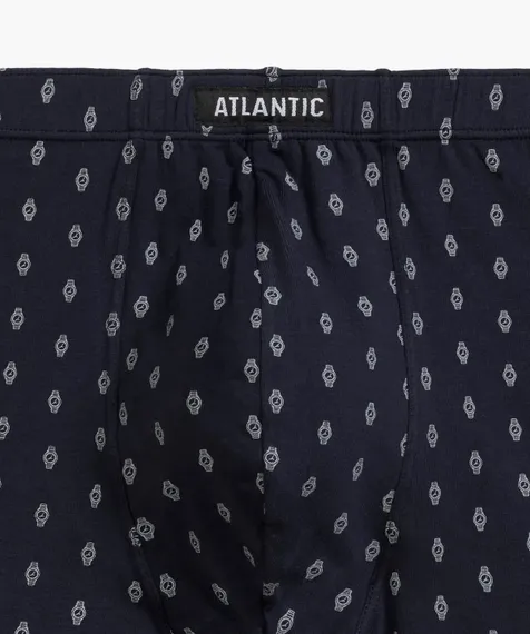 Трусы мужские боксеры (3шт), Atlantic 3MH-195, темно-синий + темно-голубой + серый