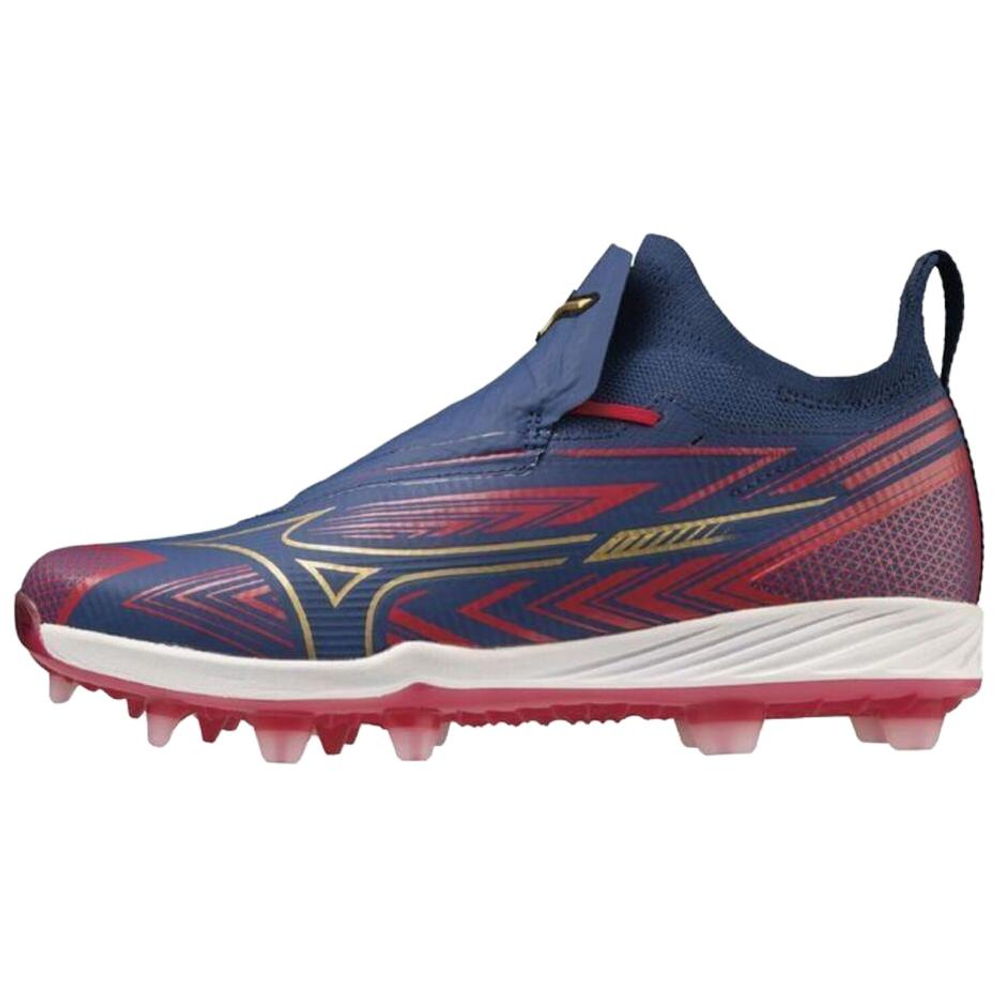 Mizuno Lightrevo Baseball Shoes Men"s Blue Red