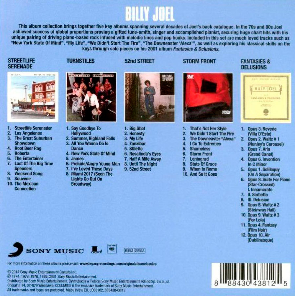 Billy Joel / Original Album Classics, Vol.2 (5CD)
