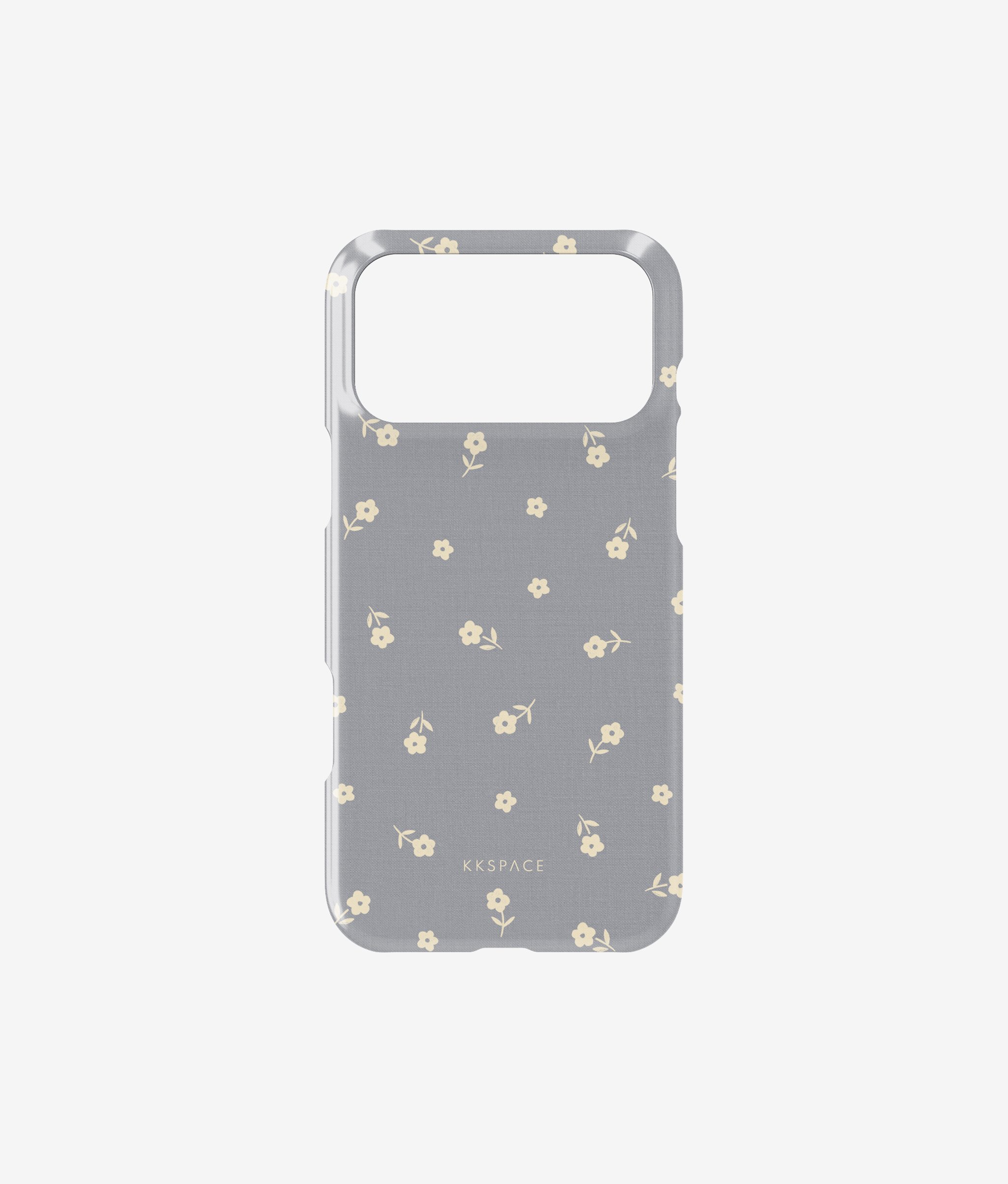 Чехол EARLY FLOWERS (серый) для iPhone