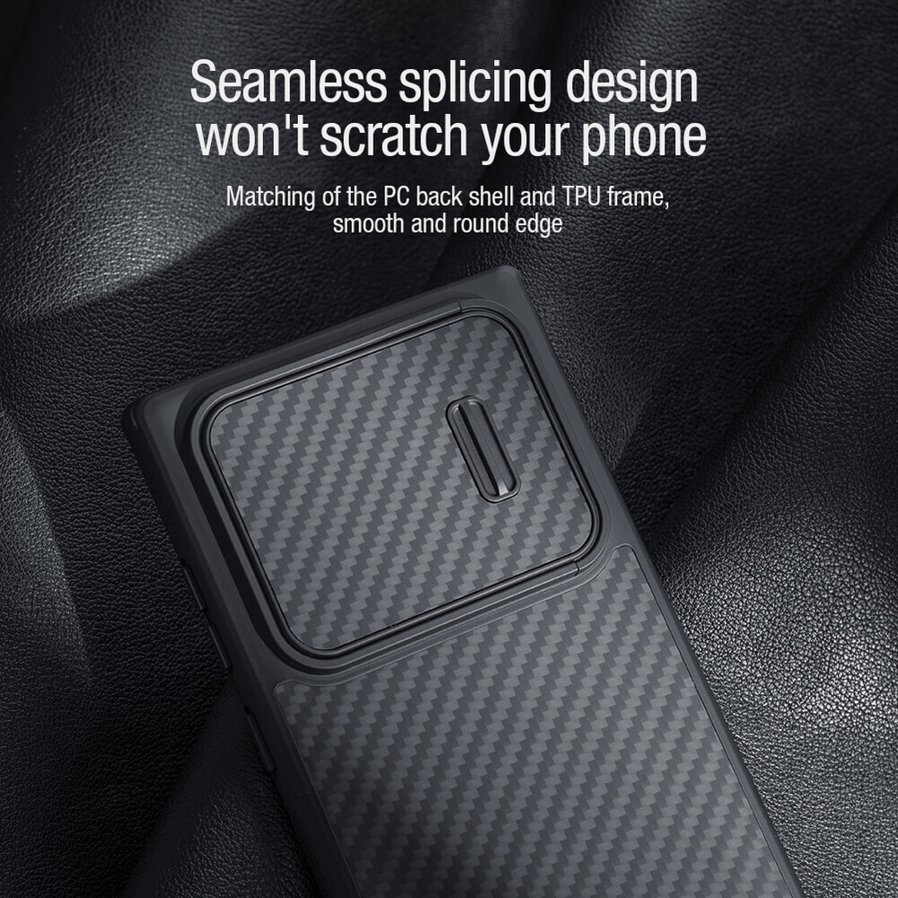 Чехол Nillkin Synthetic fiber S Case с защитой камеры для Samsung Galaxy S22 Ultra