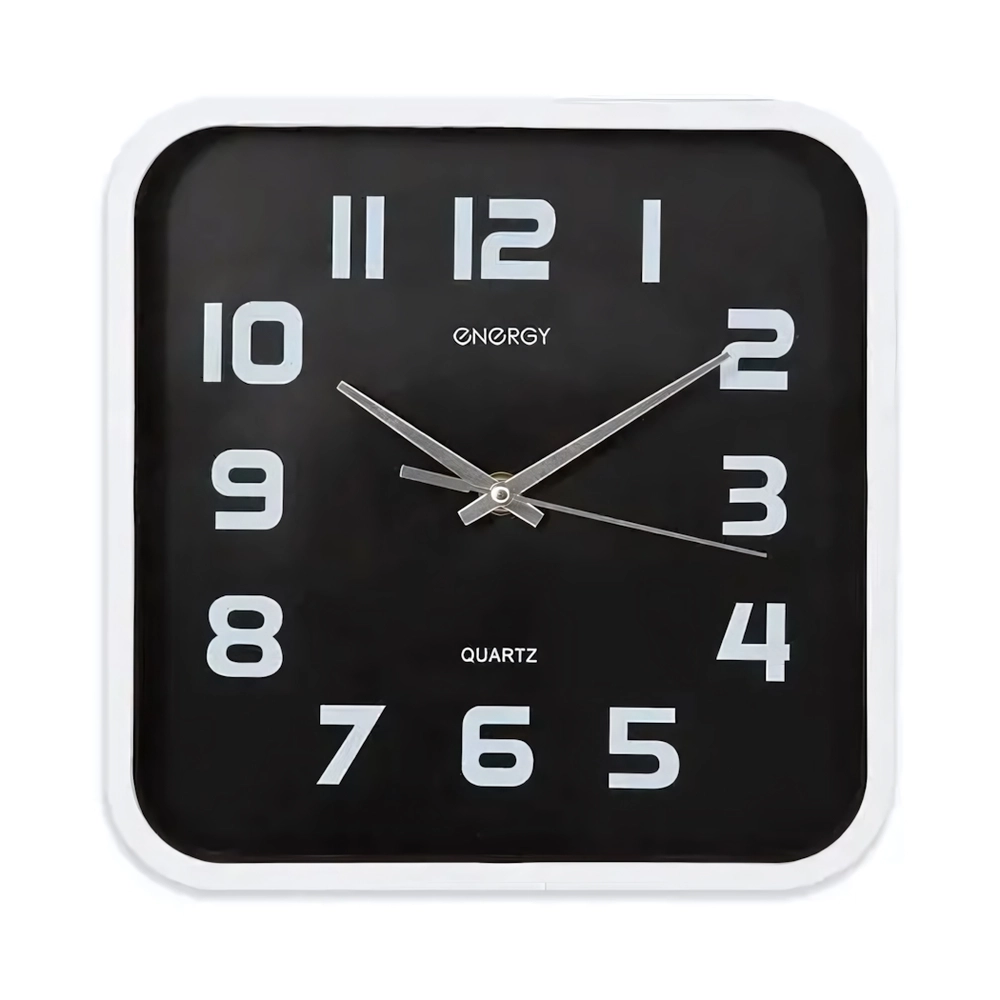 Часы настенные кварцевые ENERGY модель ЕС-09 квадратные