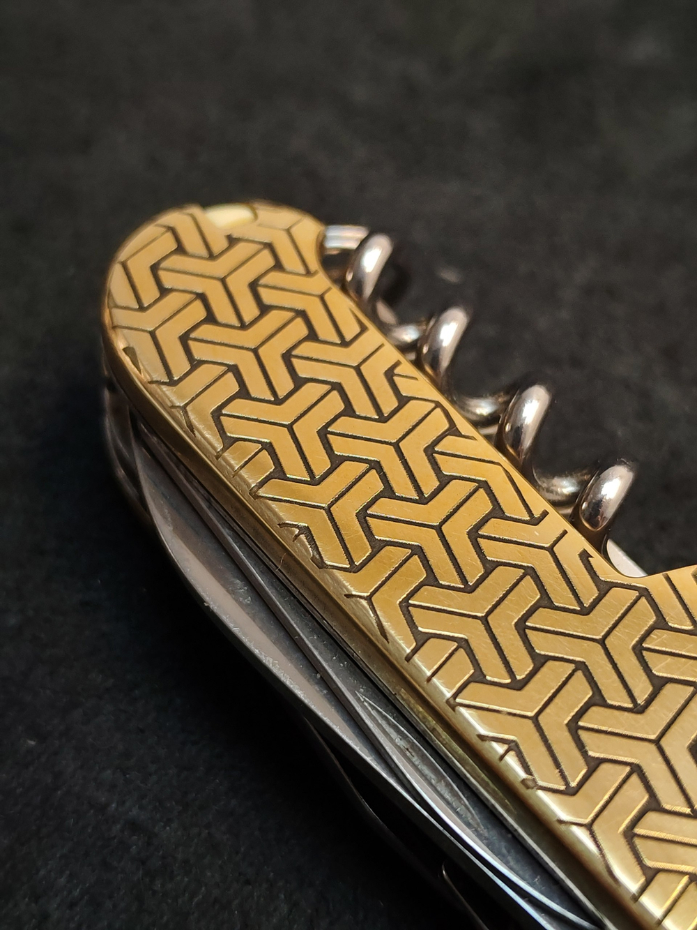 Латунные накладки на Victorinox 91мм