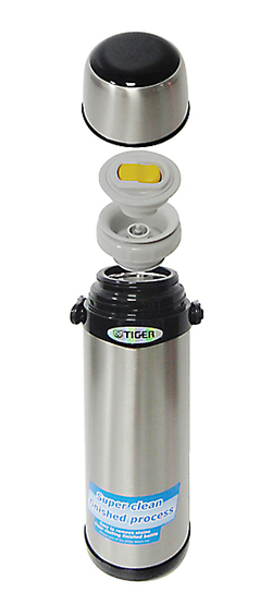 Термос классический Tiger MBI-A080 Clear Stainless, 0.8 л (серебристый)