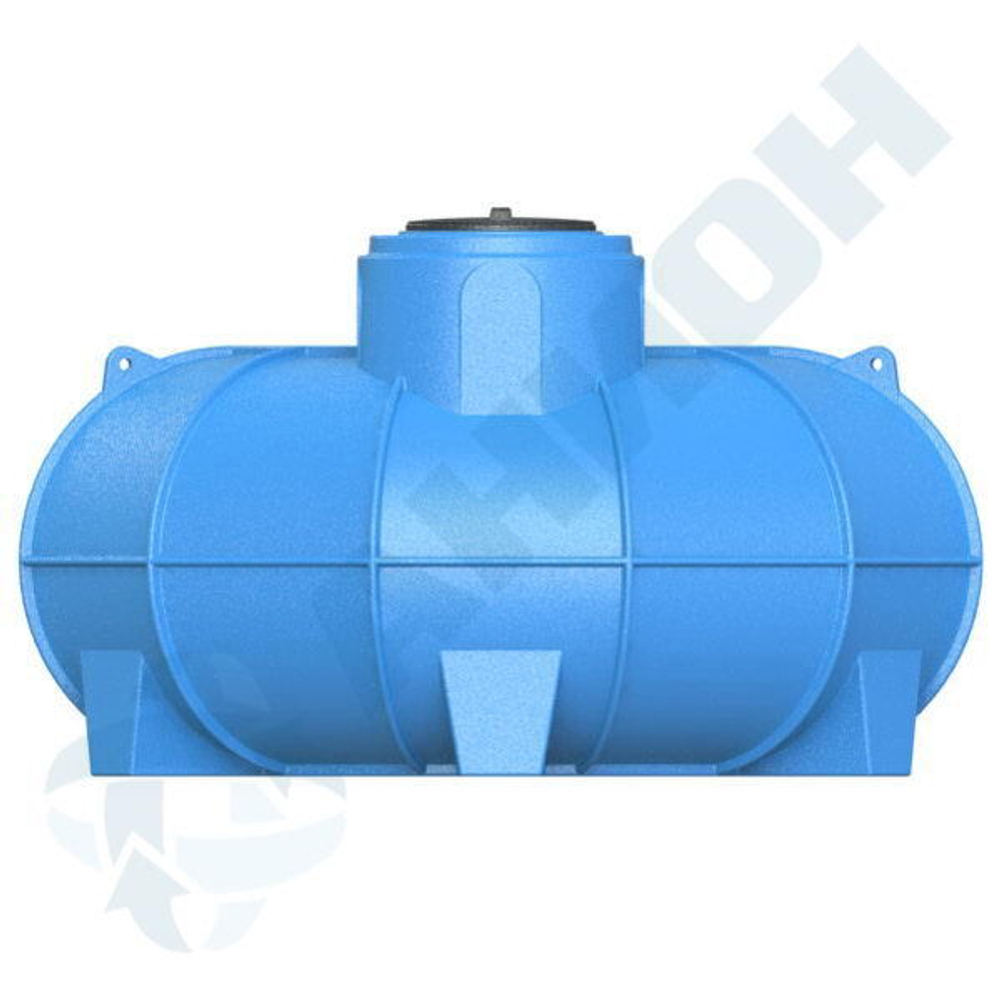 Резервуар О-образный 4500 л для наземного хранения жидкостей, с дыхательным клапаном Анион 4500 л. горизонтальный (3150x2350x1390см;синий) - арт.559485