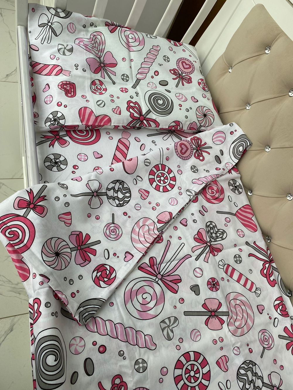 Комплект в кроватку 3 предмета бязь, Веллкид (ООО "Самарская индустрия")