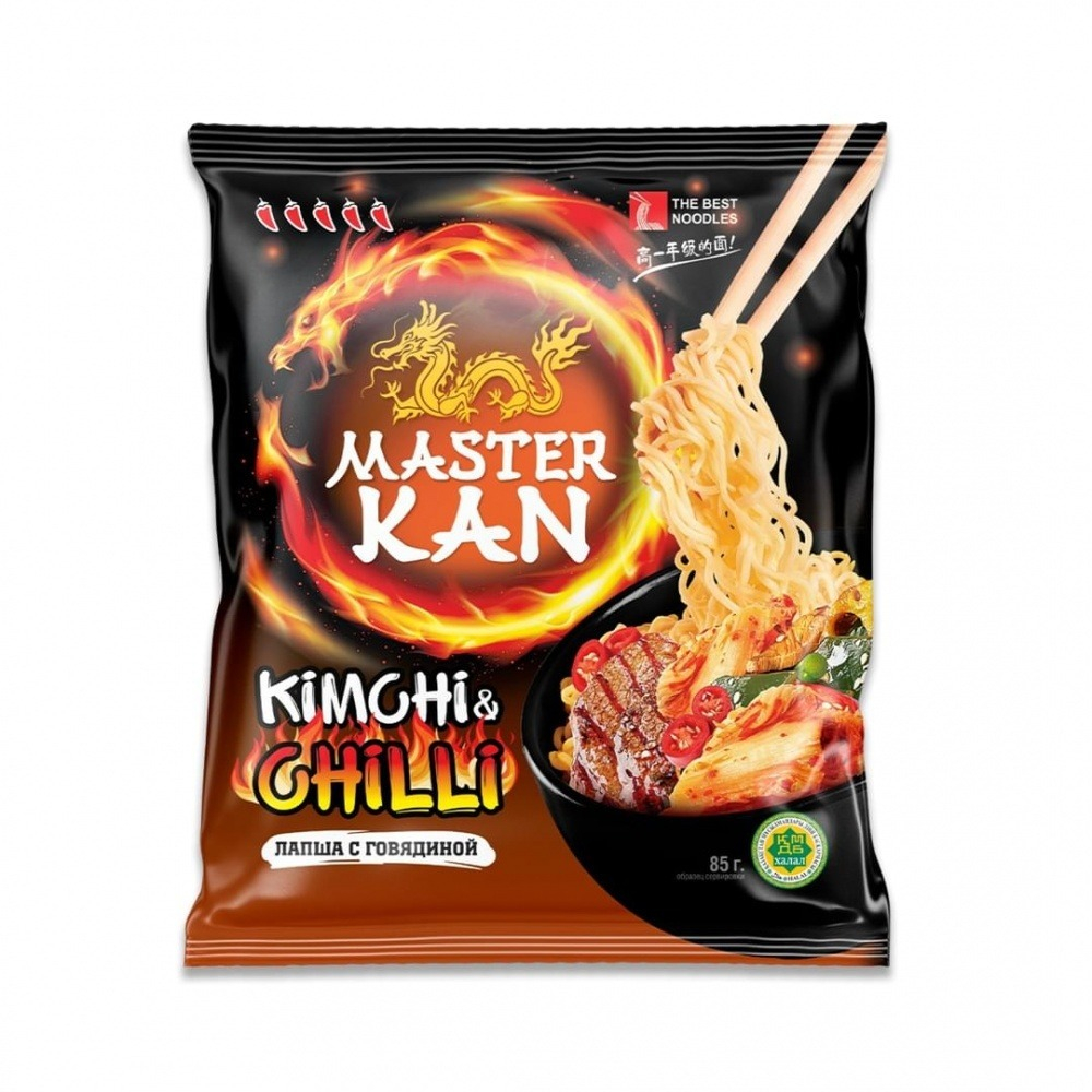 Лапша Мастер Кан Kimchi сhilli 95 г