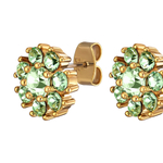 Серьги Dyrberg Kern CARNEA SG LIGHT GREEN / CRYSTAL 460074