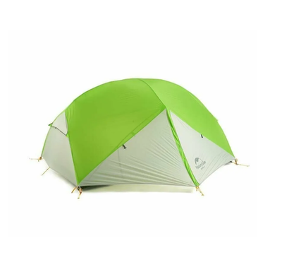 Палатка Naturehike Mongar 2-местная алюминиевый каркас, зеленый/темно-серый