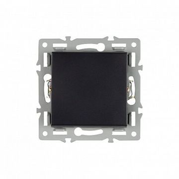 Механизм выключателя одноклавишный перекрёстный 043719 черный SWT-MKX1-PL-BK (250V, 16A) Arlight