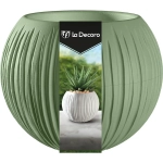 Кашпо для цветов пластиковое 0,3л d-13,3см «Сфера Мини» Оливковый