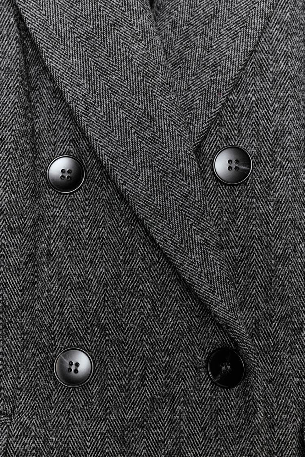 ZARA ДВУБОРТНЫЙ БЛЕЙЗЕР ОВЕРСАЙЗ, СЕРЫЙ