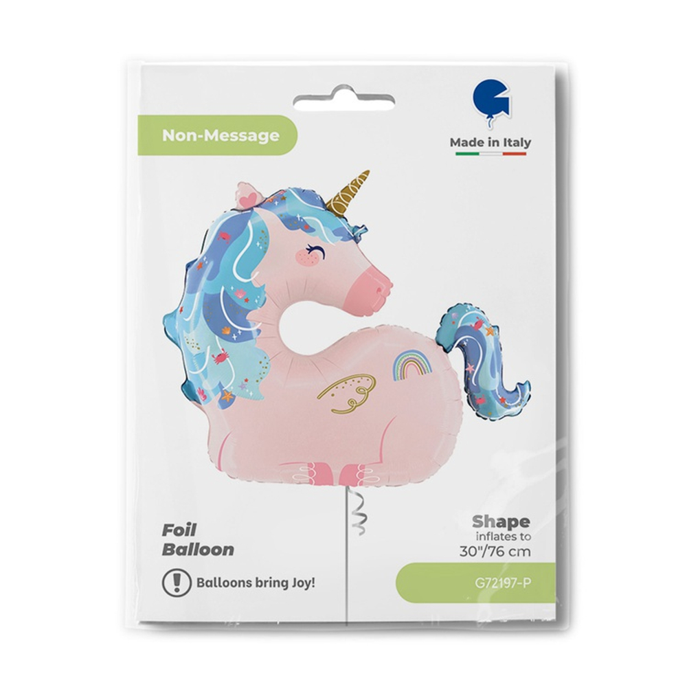 Фольгированный шар-фигура «Морской единорог», 76 см