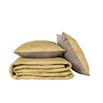 Покрывало BuyColor Шоколад/Горчица