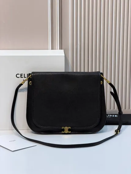 Сумка CELINE SOFT TRIOMPHE BESACE IN SUPPLE SHINY LAMBSKIN