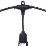 Гирлянда для улицы «Фонарики» 5 м 10 ламп LED (11.5*5.5 см) черн.пров, 1 реж.,IP-54 (220 V), Теплый белый (возможность соединения)