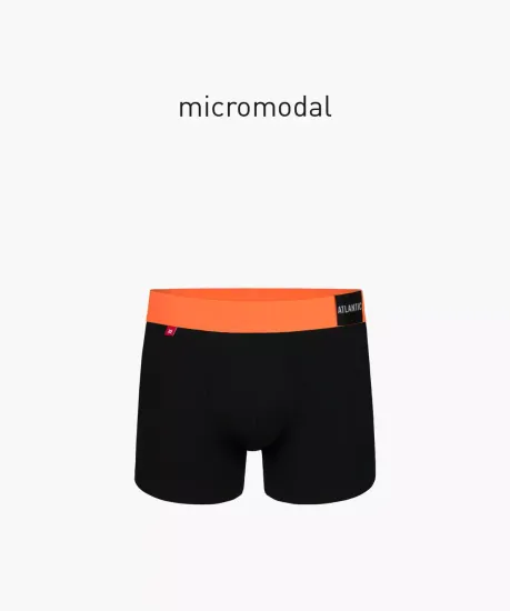 Трусы мужские боксеры, Atlantic MH-1188, черно-оранжевые