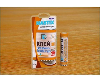 Клей Mastix д/батарей и труб 55гр, BL (холодная сварка), арт.МС-0114