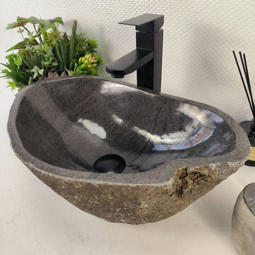 Раковина из речного камня RS-65490 49*31*15 0856