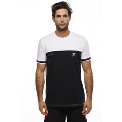 Мужское теннисное поло Drop Shot Anacor JMD T-Shirt Men - Black, White