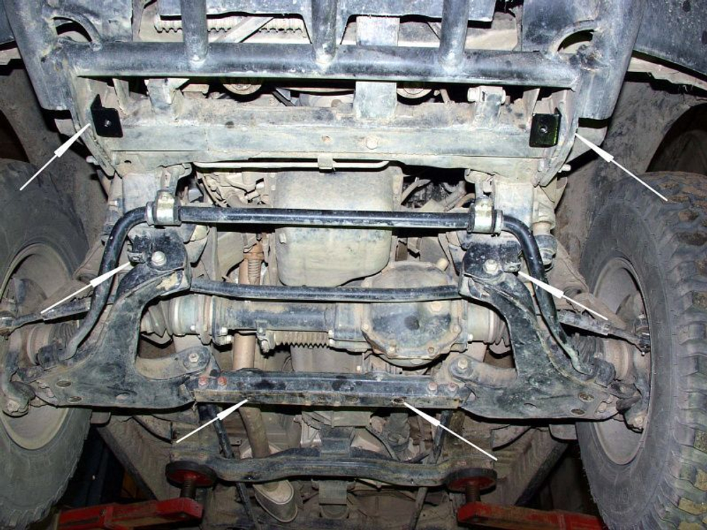 Защита картера Sheriff для Mitsubishi L200 III 1996-2005 арт.14.0636