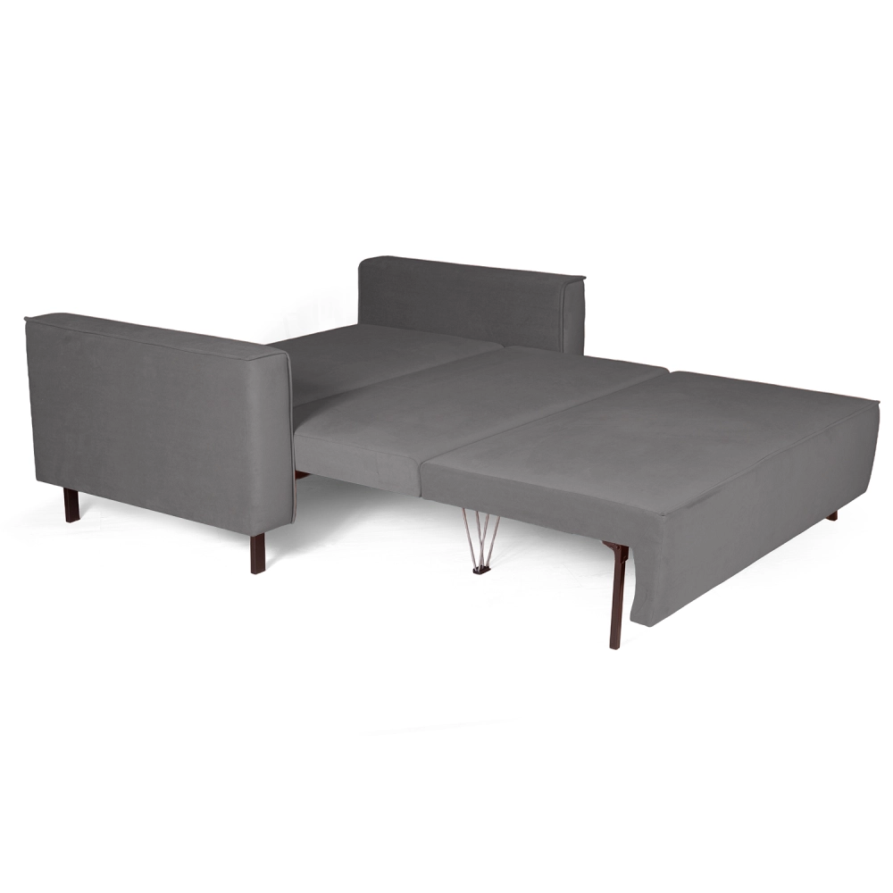 Club диван-кровать прямой, велюр Frost Smoke