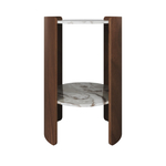 Столик Lagom Stone D 43 см высота 64 см (камень OV2, орех)