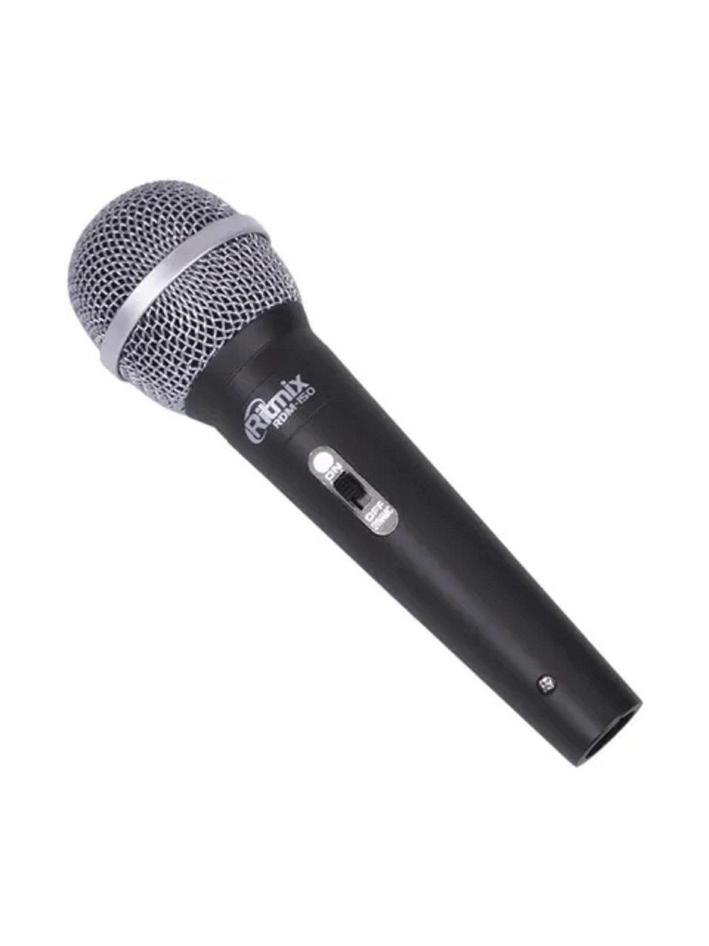 RITMIX RDM-150 (Black) {50 Гц - 10 кГц, 600 Ом, чувств. микр. -50 дБ, выход Jack 6.3 мм, 50 x 50 x 180 мм, длина кабеля 4 м, пластик}