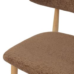 Стул Stone, мягкий шенилл, кофе с молоком