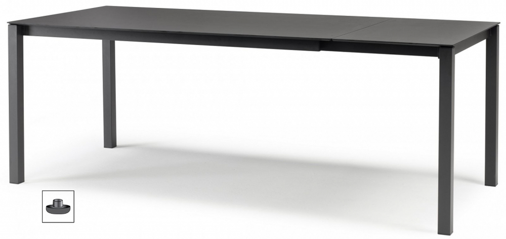 Стол ламинированный раздвижной Scab Design Pranzo Extendable, антрацит