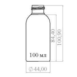 Флакон ПНД 100 мл (24) Белый Италия