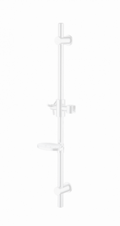 Стойка для душа GANZER МЕТ. БЕЛЫЙ (круг.)  (10/1шт)