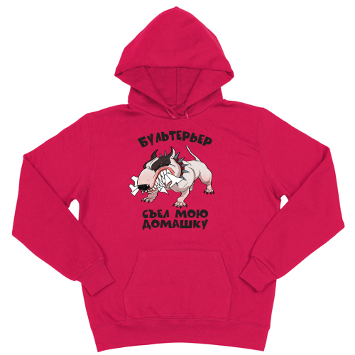 Толстовка "Бультерьер съел домашку"