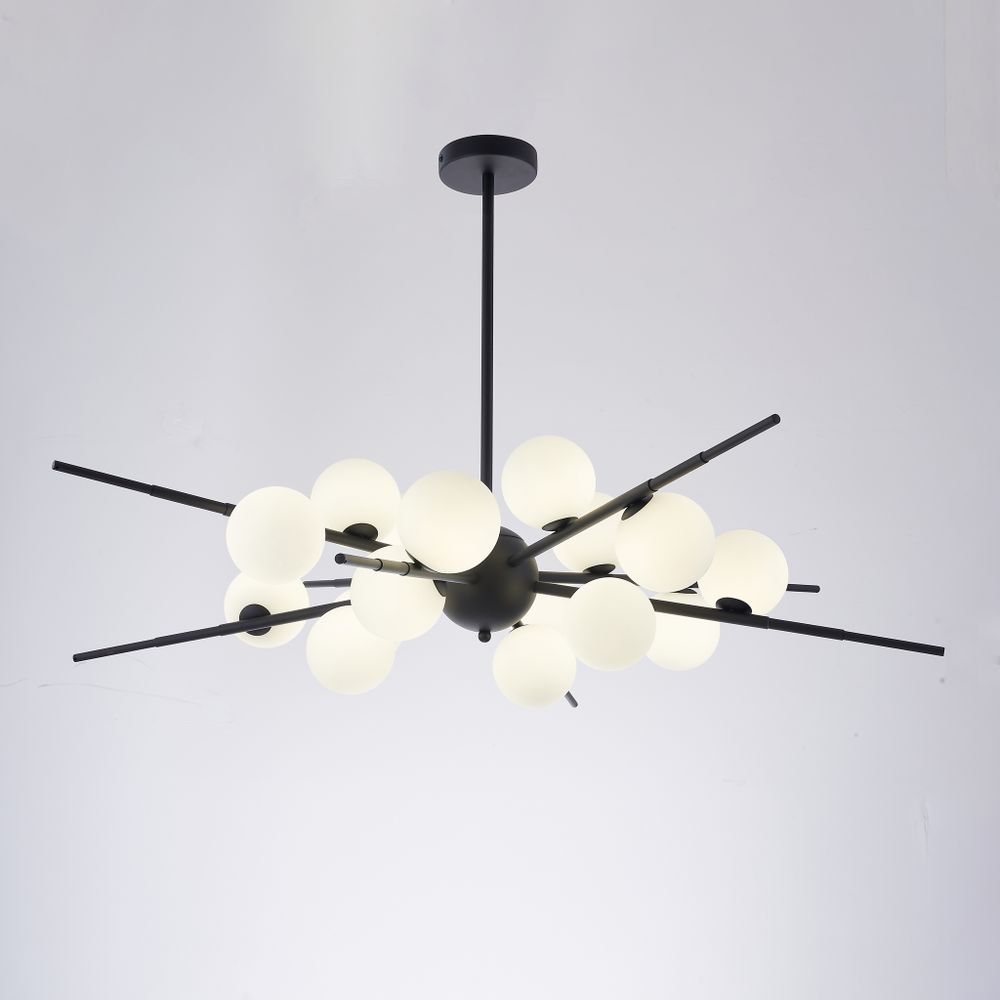 Люстра На Штанге Cherry Bomb 16 Balls Black By Imperiumloft