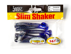 Мягкая съедобная приманка LJ Pro Series Slim Shaker 3in (76 мм), цвет T52, 8 шт