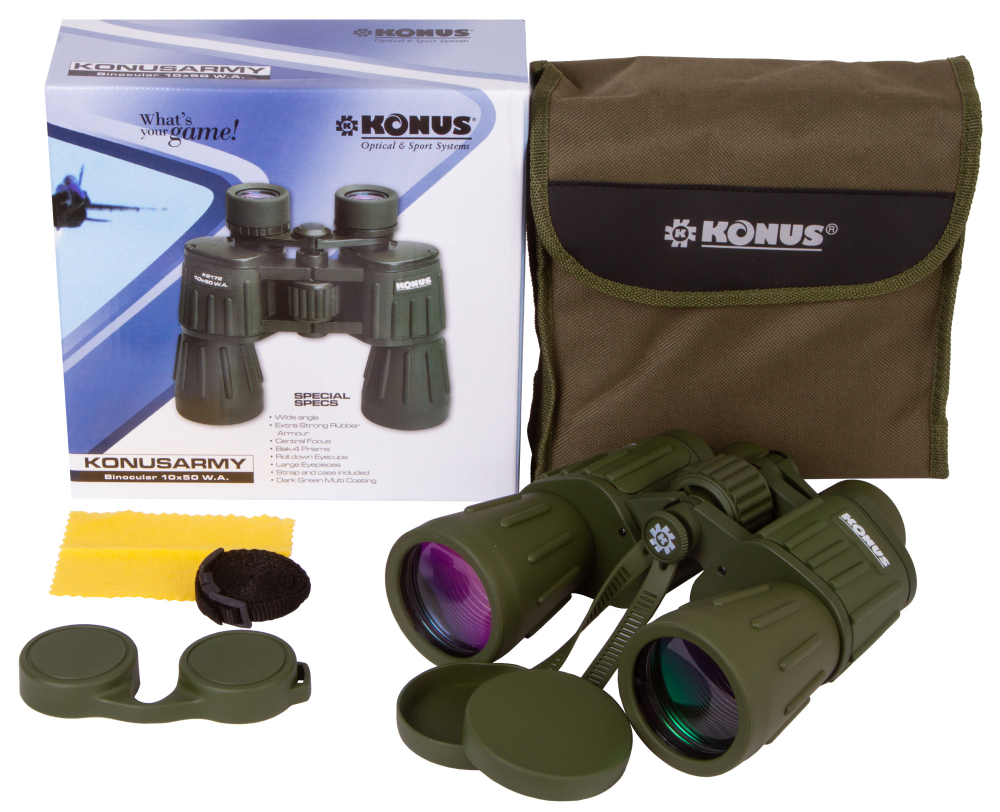 Бинокль Konus Konusarmy 10x50 WA