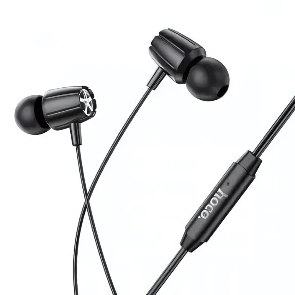 Гарнитура HOCO M88, вакуумные, разъем Jack, кабель 1.2 м Black