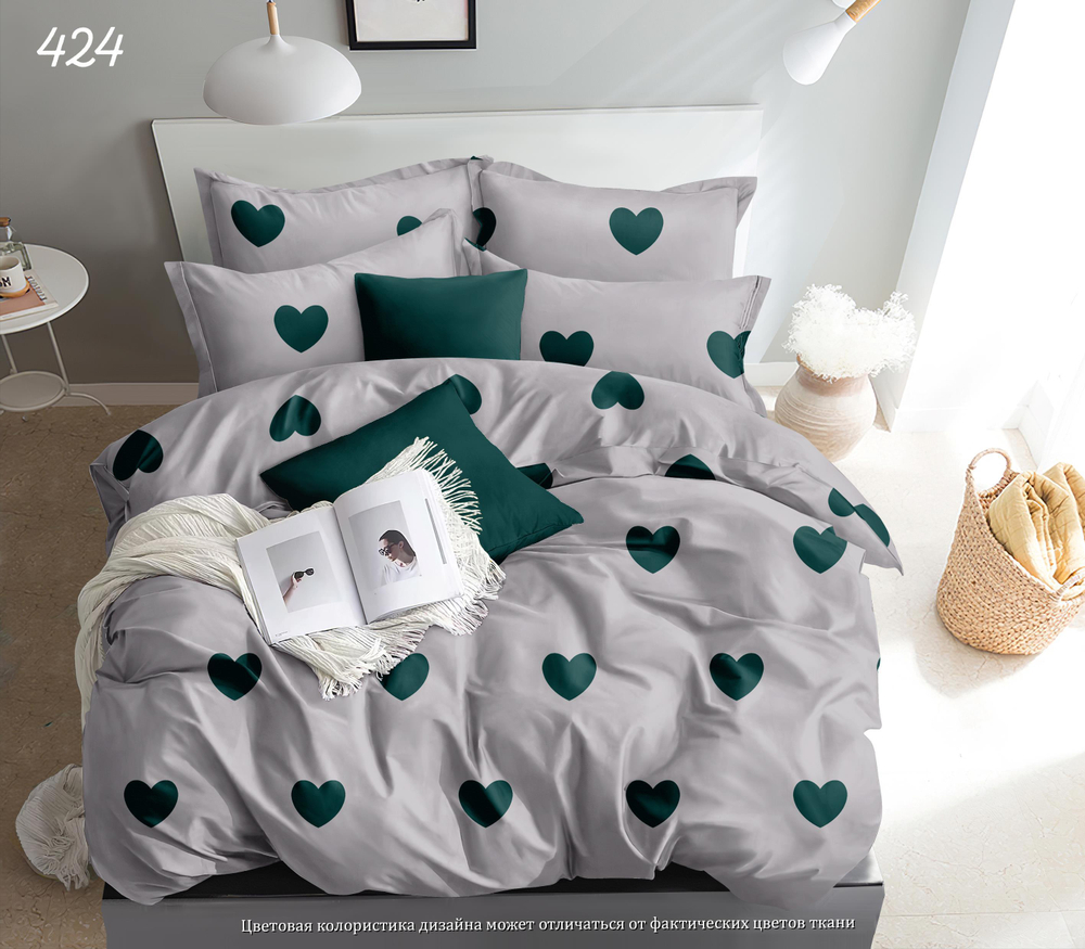 КПБ Евро с простыней на рез. 180х200 БЯЗЬ "БР3"