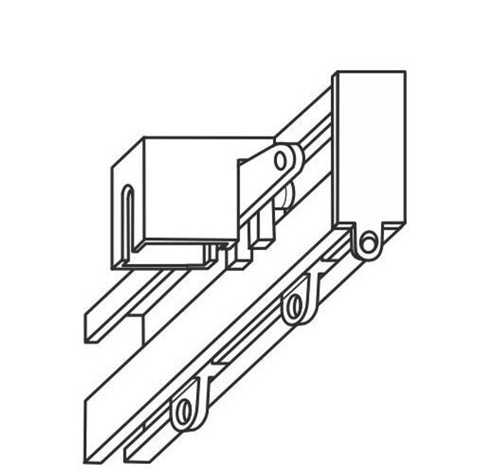 Профильный однорядный карниз СИМПЛ
