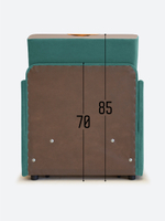 Кресло-кровать "Миник" с подлокотниками Dream Mint, купон Бульдог