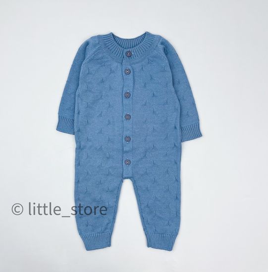 Вязаные детские комбинезоны
